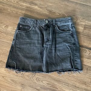 BDG Black Denim Mini Skirt